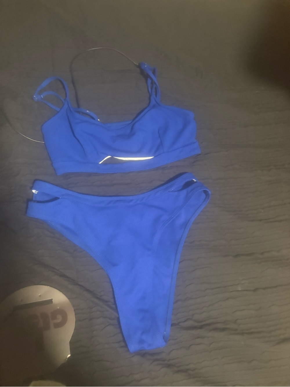 Vibrant Blue Cutout Bikini New W/o tags